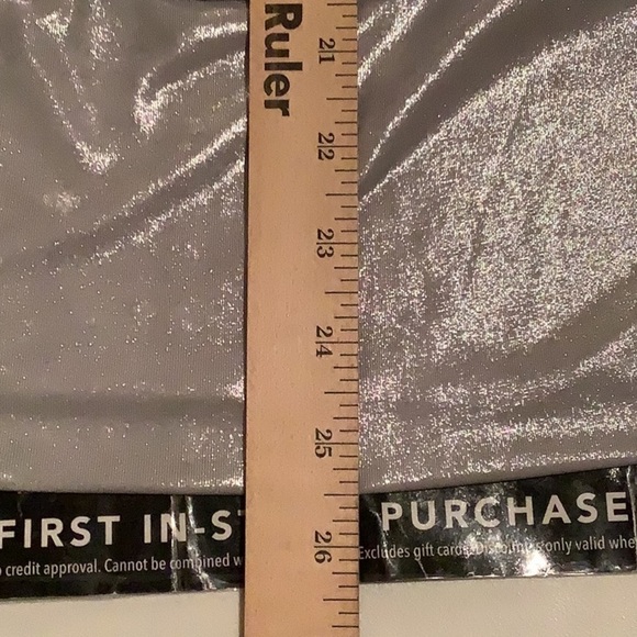 INC International Concepts size XL silver metallic scoop neck  sleeveless top - Picture 13 of 15